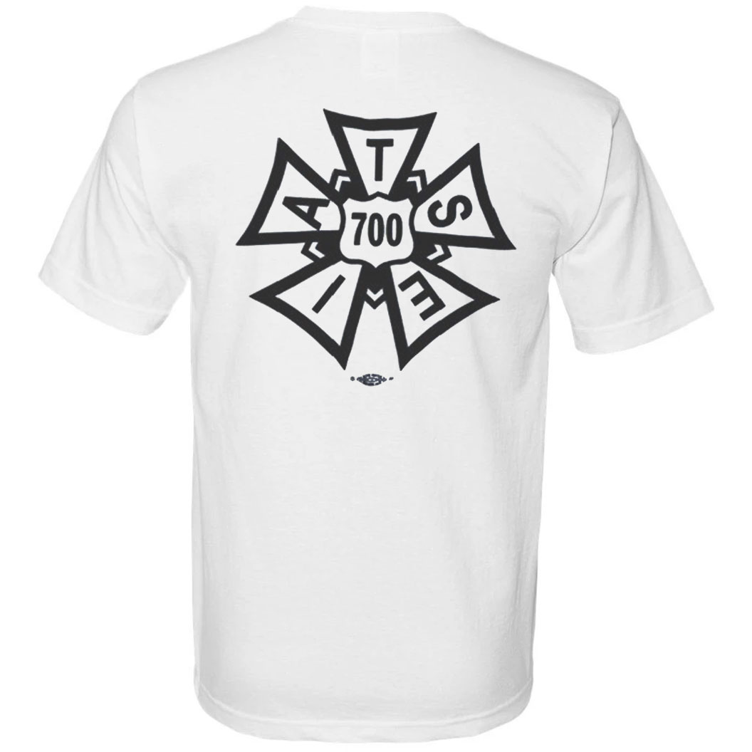 Mens T-shirts (White, Navy or Dark Grey) IATSE Logo in Back
